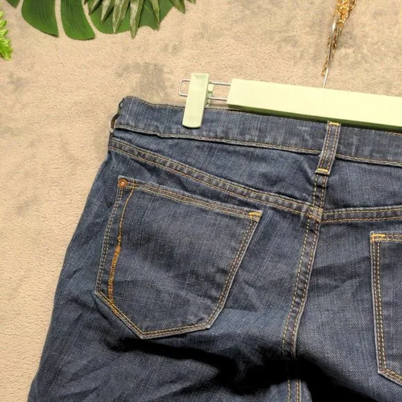 The Flirt Women Jeans Mid Rise Bootcut Leg Blue Dark Wash W:38 L:30 - Picture 13 of 16